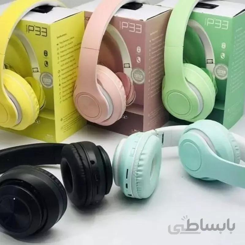 هدفون بی سیم مدل P68 ا P68 Wireless Stereo Headset