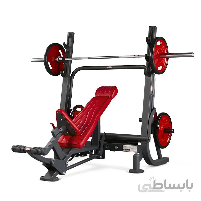 میز پرس بالا سینه قدرتی کمکی مدل 1HP205 برند پاناتا ا SUPER OLYMPIC INCLINED BENCH