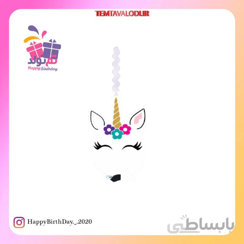 شمع عروسکی اسب تک شاخ