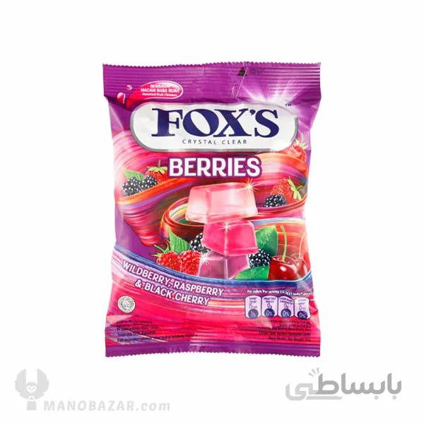 آبنبات فاکس میوه های قرمز Foxs : وزن 90 گرم