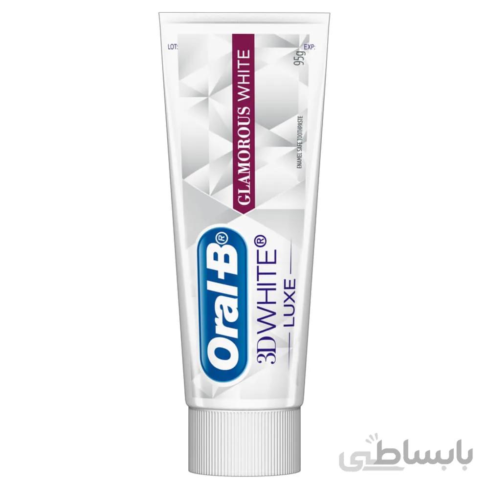 خمیر دندان سفید کننده اورال بی Oral-B 3D white luxe toothpaste 75ml