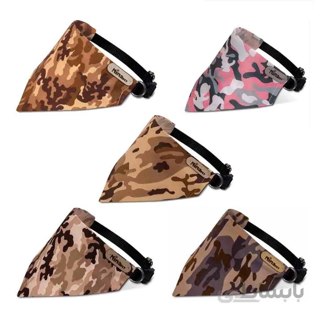 قلاده دستمال گردن سگ نیناپت مدل ارتشی ا Ninapet Collar & Scarf For Large Dogs Army Model