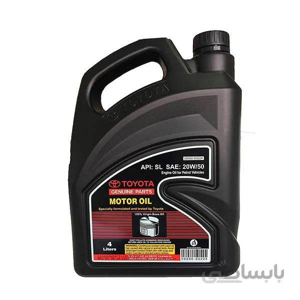 روغن موتور مدل ۲۰w-50 SL چهار لیتری تویوتا – toyota