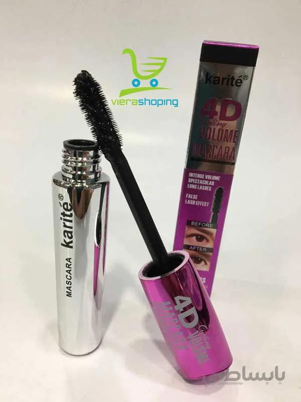 ریمل کاریته 4 بعدی ماسکارا حجم دهنده و بلند کننده Karite 4D Curl Mascara