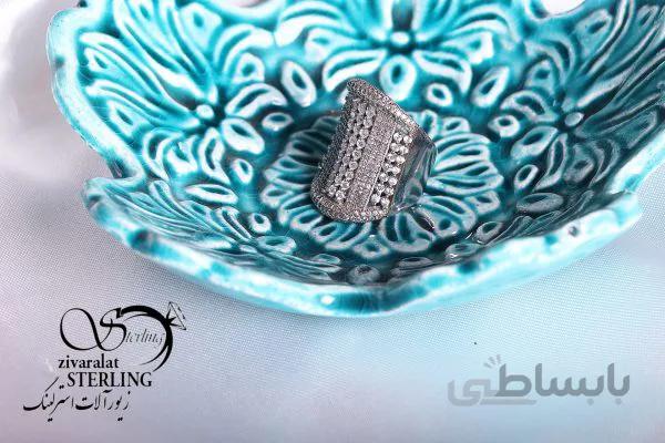 انگشتر نقره زنانه کد 5219