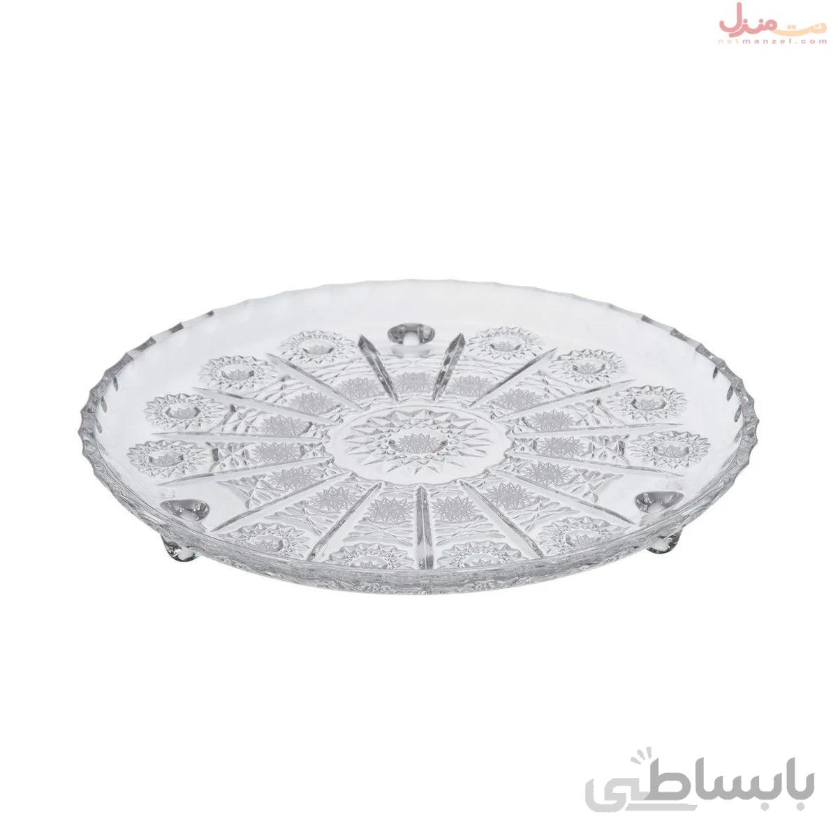 شیرینی خوری سه پایه کریستال ایرنا طرح 500 PK