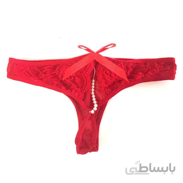 شورت فاق باز مرواریدی