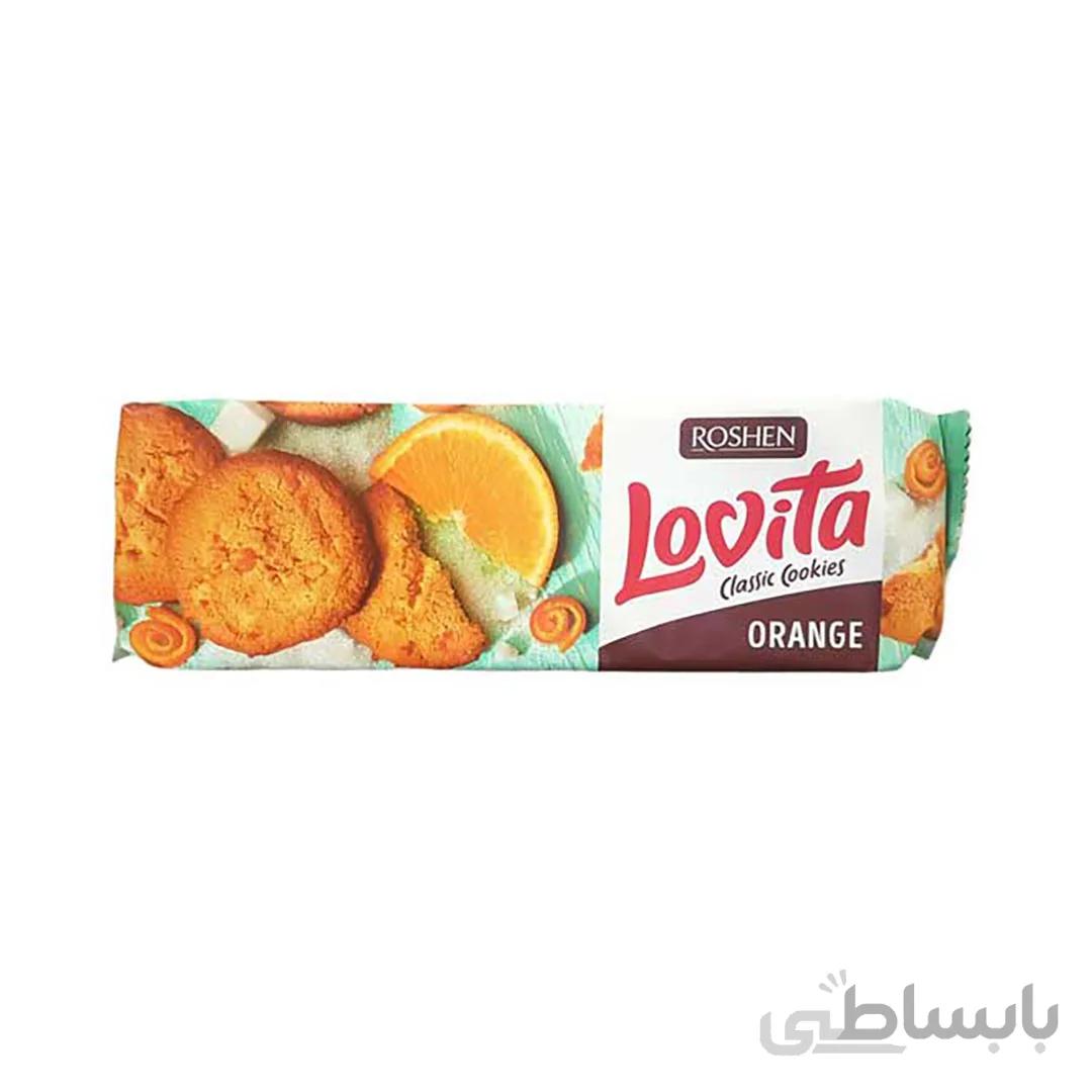 بیسکوییت پرتقالی لویتا 170 گرمی روشن Roshen