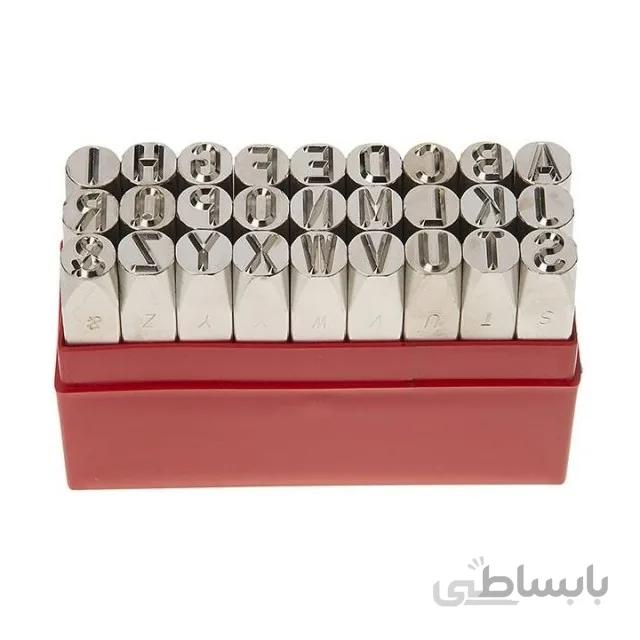 مجموعه سنبه های حروف کوب سایز 6 میلی متری ایران پتک مدل LK 2811