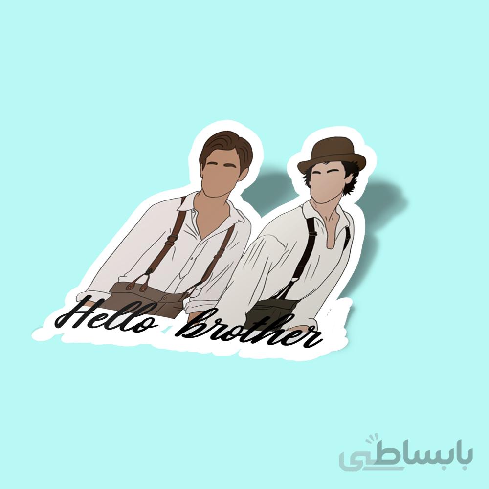 استیکر Damon and Stefan Salvatore Sticker