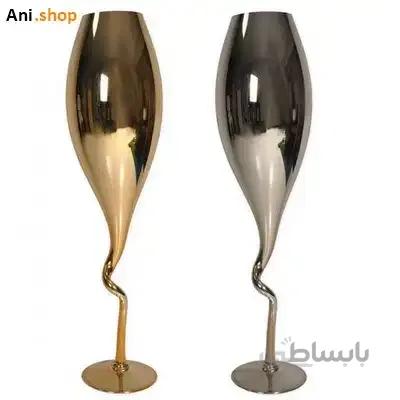 جام گلدان کروم  بزرگ پایه پیچ-کدDKO-222