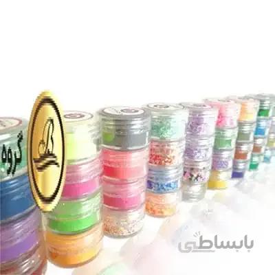 پودر رنگی دیزاین ناخن (پودر کروم، روسی، پولکی، گلی