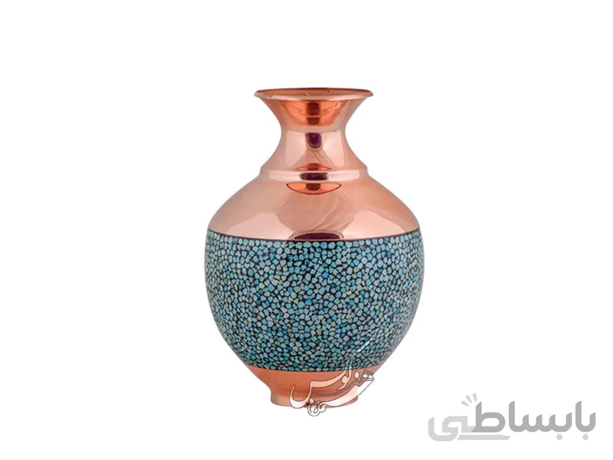گلدان فیروزه کوبی مدل بلونی