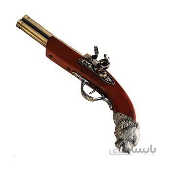 فندک دکوری مدل تپانچه طرح شیر2