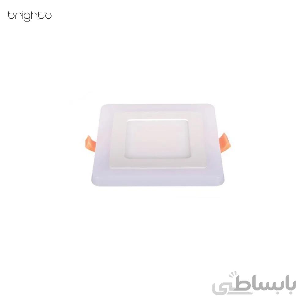 پنل SMD دو رنگ سه حالته توکار مربع 3+6 وات سان لوکس مدل P(6+3)S