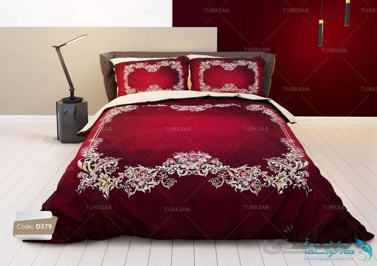 روتختی طرح زرشکی دو نفره برند turksan کد D379