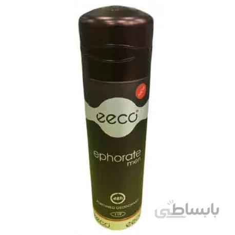 اسپری دئودورانت اکو مردانه کد 119 رایحه عطر کلوین کلین ایفوریا/ecco Ephorate