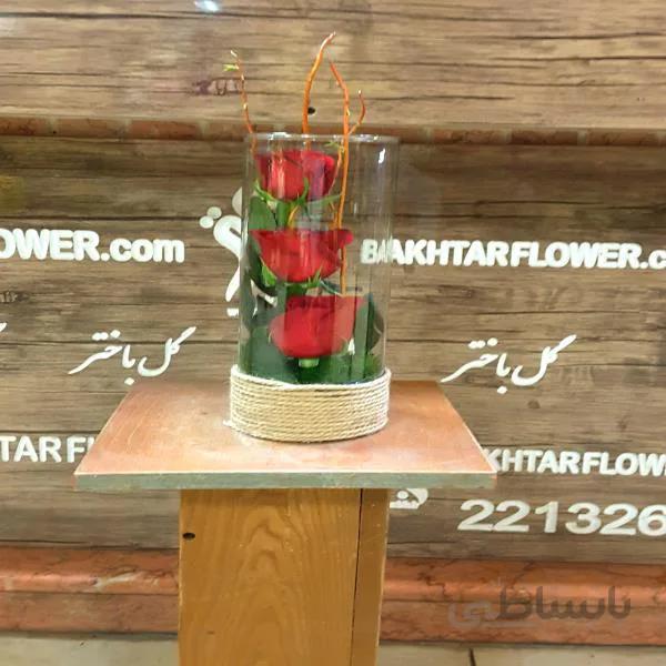 گلدان گل شیشه ای کد 1079523