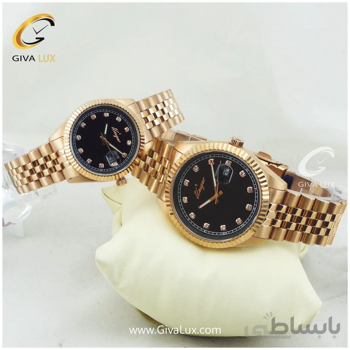 ست ساعت مچی یونیک فول استیل بند رولکسی مدل S513