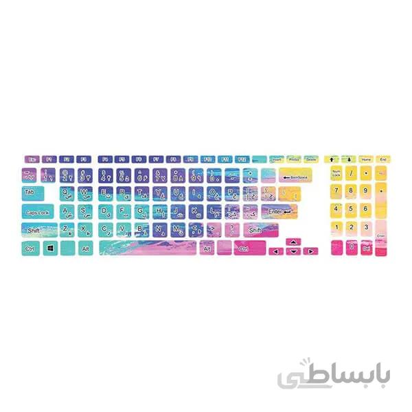 استیکر کیبورد طرح colors 32