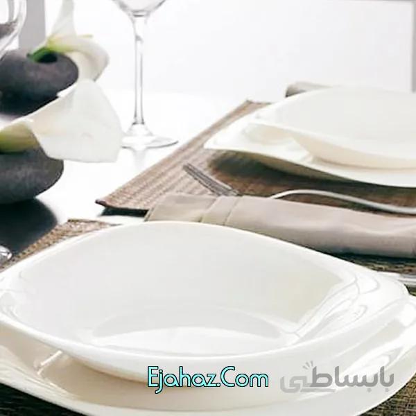 سرویس آرکوپال 38 پارچه لومینارک فرانسه مدل ولاره سفید لومینارک(Luminarc)
