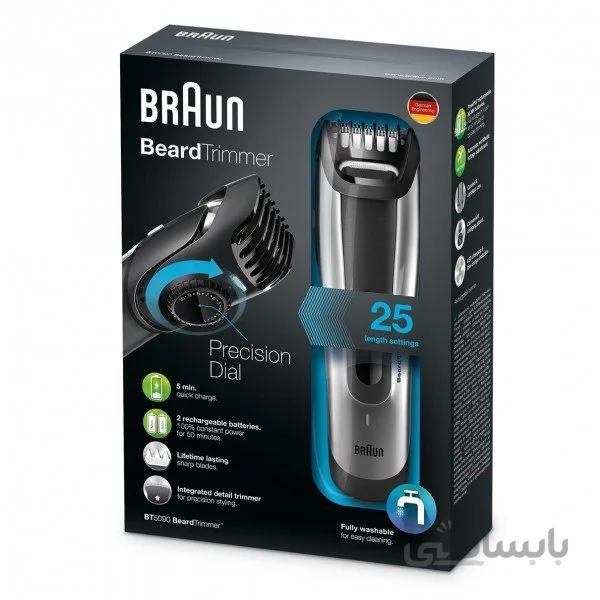ماشین اصلاح موی صورت براون مدل BT5090 ا braun BT5090 trimmer