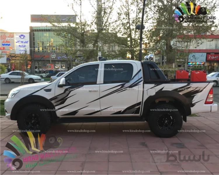 استیکر مخصوص خودرو طرح آذرخش Car Lightning Design Wallstickers کد h994