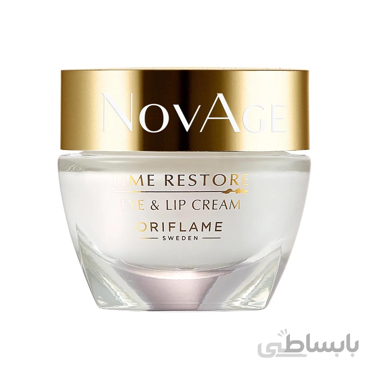 کرم دور چشم و لب تایم ریستور نوایج NovAge Time Restore مناسب بالای 50 سال