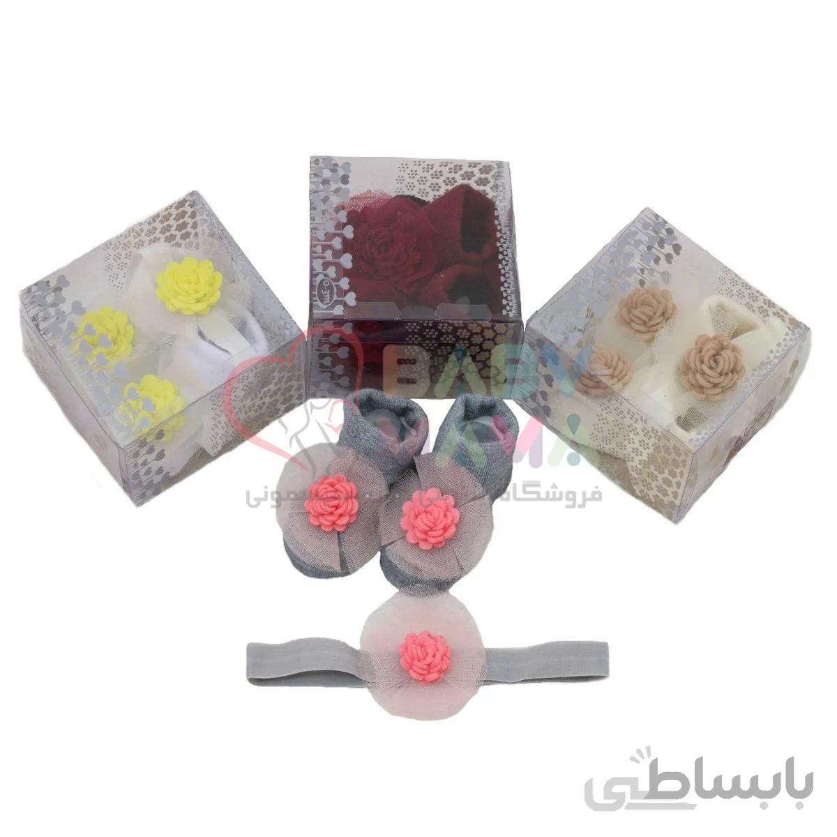 ست پاپوش تل bip Baby گل نمدی