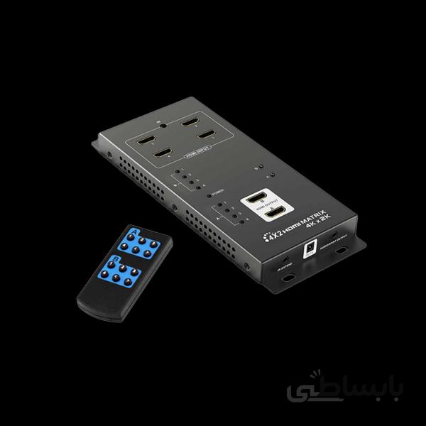 سوئیچ ماتریکس 4 در 2 HDMI لنکنگ مدل LKV342PRO