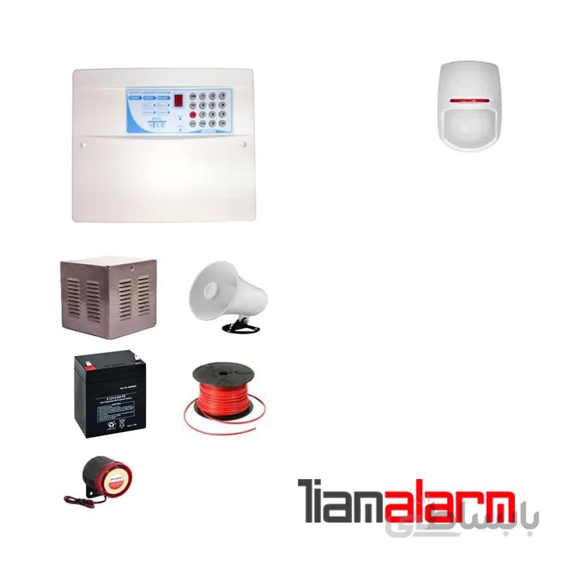 پکیج دزدگیر اماکن باسیم مدل فایواستار سیم کارتی و تلفنیFS206PY1