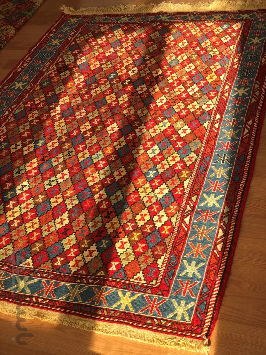 گلیم ورنی دستبافت رج Code 52 ا Persian handmade kilim