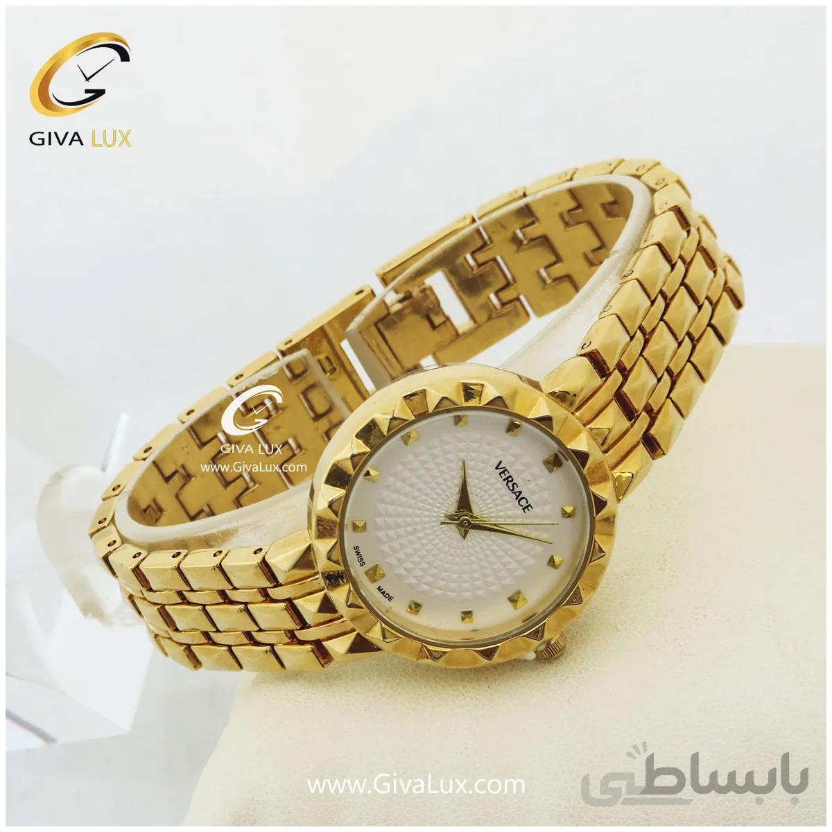 ساعت زنانه ورساچه بندفلزی
