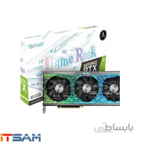 کارت گرافیک پلیت GeForce RTX 3070 GameRock ا Palit GeForceGeForce RTX 3070 GameRock 8G GDDR6 Graphics Card