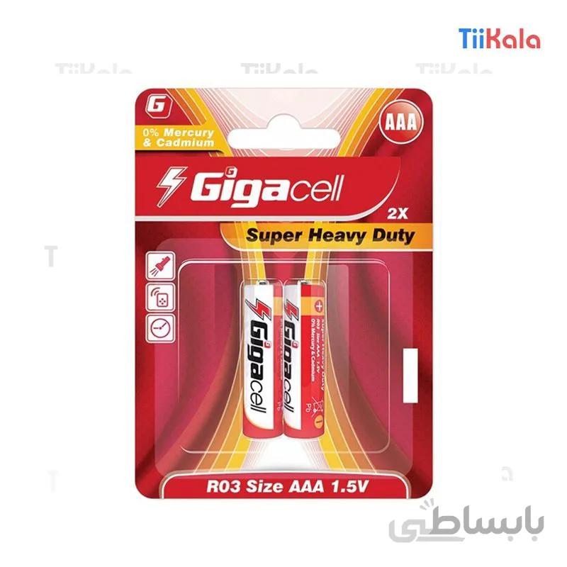 باتری نیم قلمی گیگاسل مدل Ultra Heavy Duty بسته 2 عددی