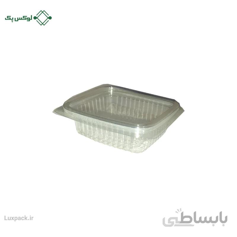 ظرف یکبار مصرف درب دار مخصوص حوا خرما و برشتوک