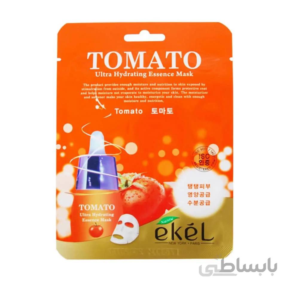 ماسک ورقه ای عصاره گوجه فرنگی اکل ا Ekel hydrating essence mask tomato