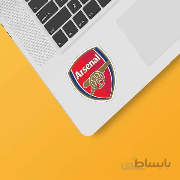 استیکر لپ تاپ طرح آرسنال کد ۰۱