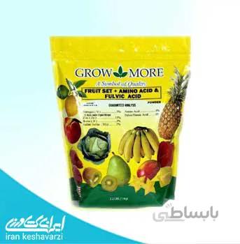 کود فروت ست گرومور همراه با آمینو اسید و فولویک اسید fruit set growmore