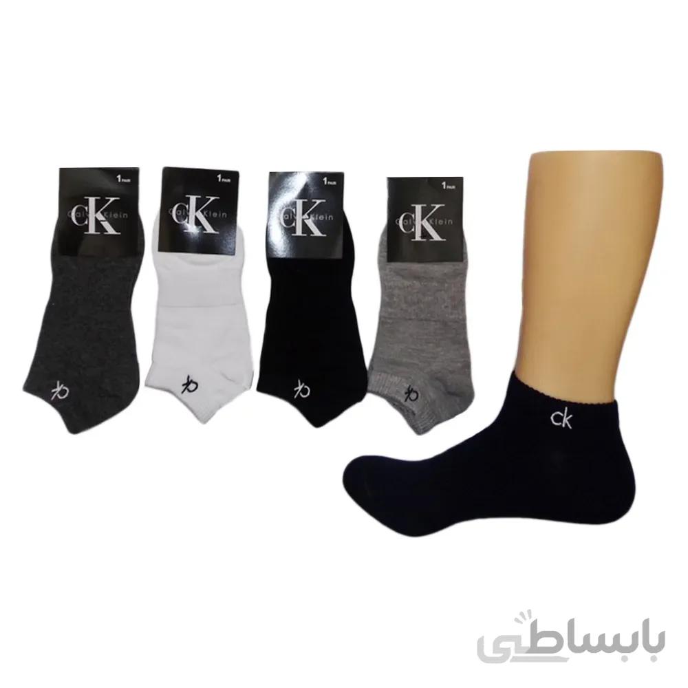 جوراب مچی مردانه Funny Socks طرح گلدوزی Ck