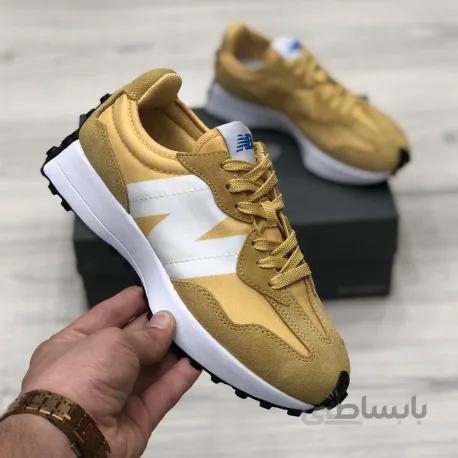 کفش کتانی نیوبالانس 327 کد رنگ زرد/سفید New Balance - 327