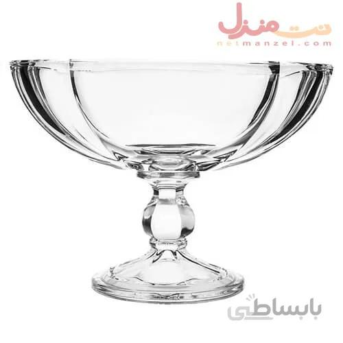 کشکول پایه دار کریستال ایرنا طرح هامبورگ