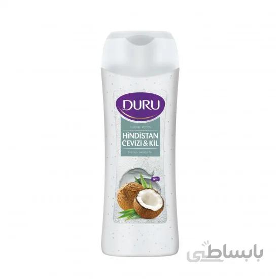 شامپو بدن دورو Duru حاوی خاک رس و شیر نارگیل حجم 450 میل