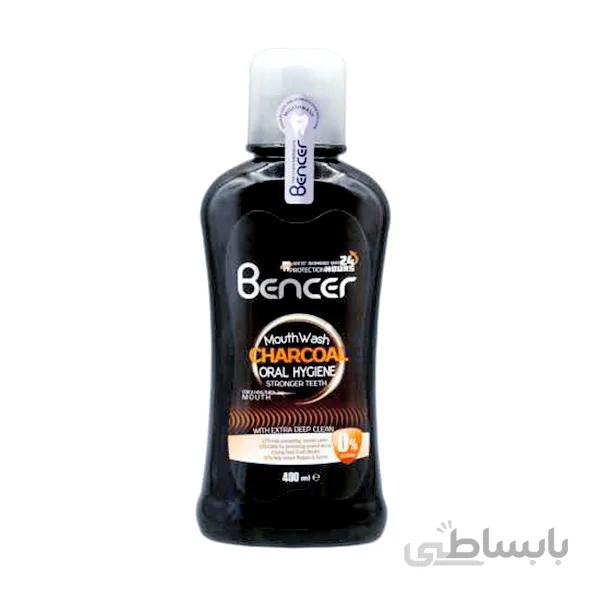 دهان شویه بنسر مدل Charcoal حجم 400 میلی لیتر