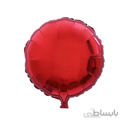 بادکنک فویلی گرد براق قرمز
