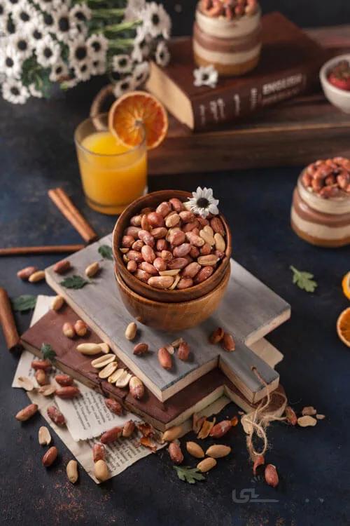 مغز بادام زمینی آستانه