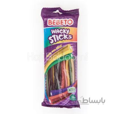 پاستیل لوله ای ببتو رنگی 180 گرمی