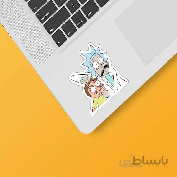 استیکر لپ تاپ طرح Rick&Morty02