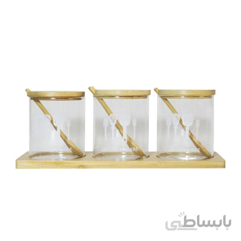 ست بانکه پایه بامبو طرح کیچن