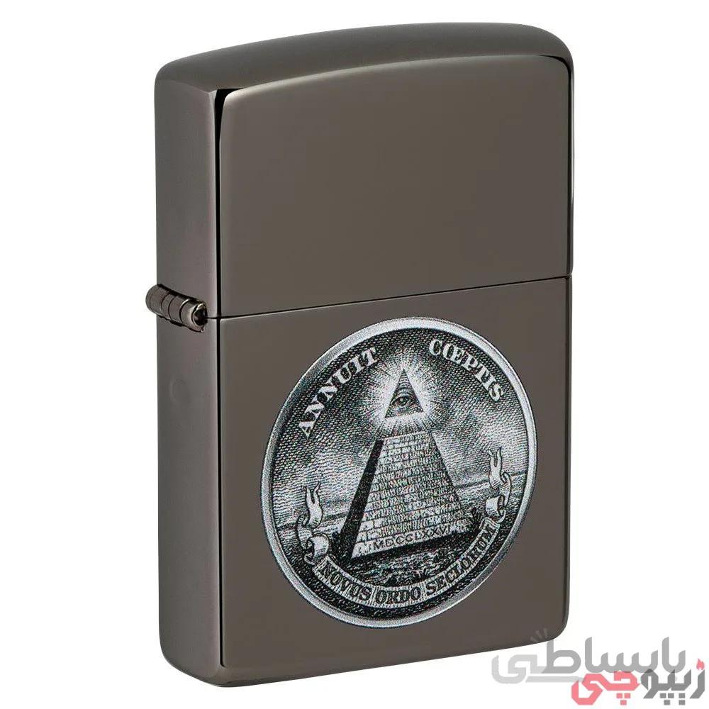 فندک زیپو اصل کد ۴۹۳۹۵ – Original Zippo Dollar Design